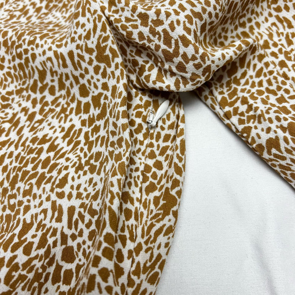 Free People Rue Stiic Mini Dress NWT $155 Micro Animal Print Women's Size XS - Picture 6 of 11